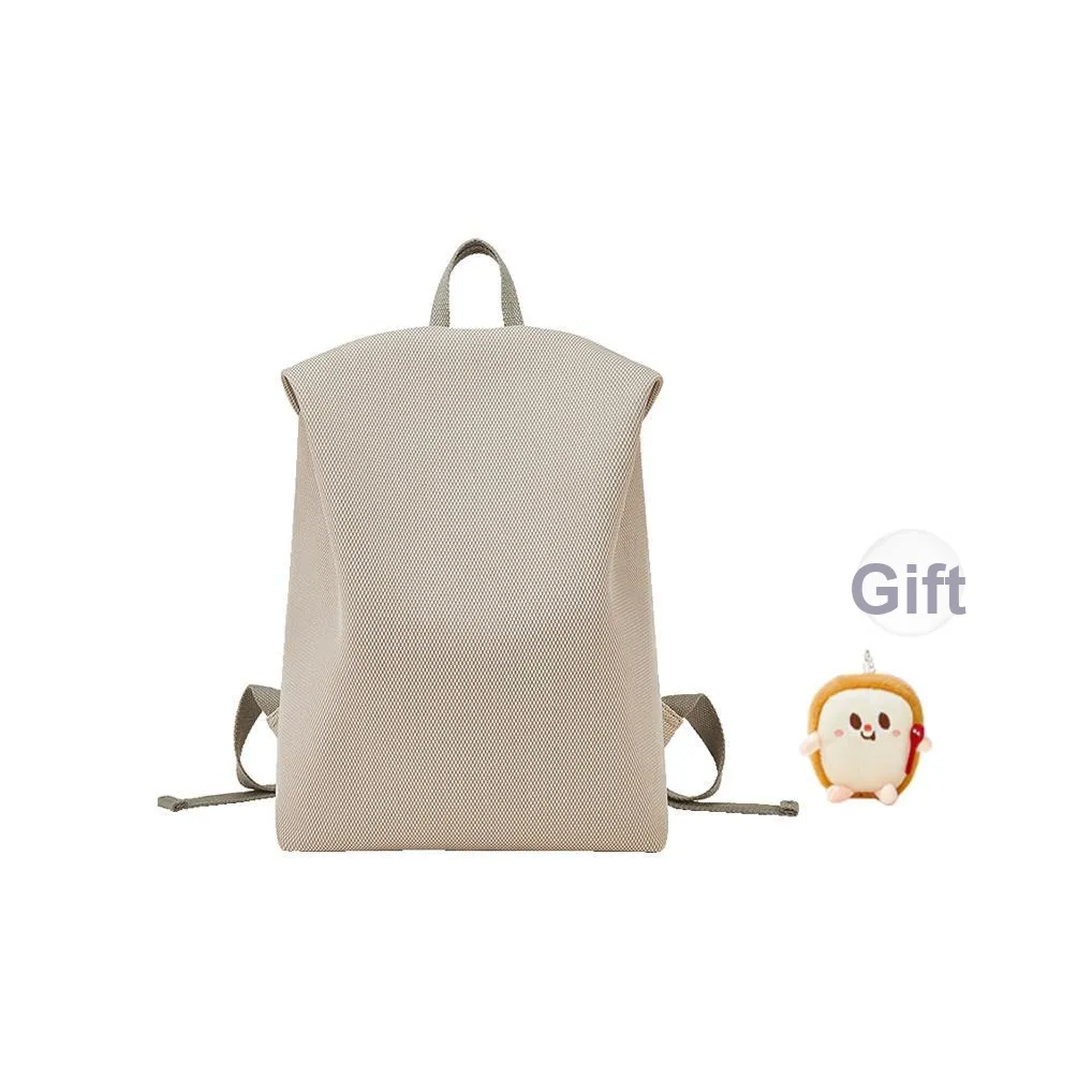 BOSTANTEN Fabric Backpack Regular Unisex Black/Apricot/Gray