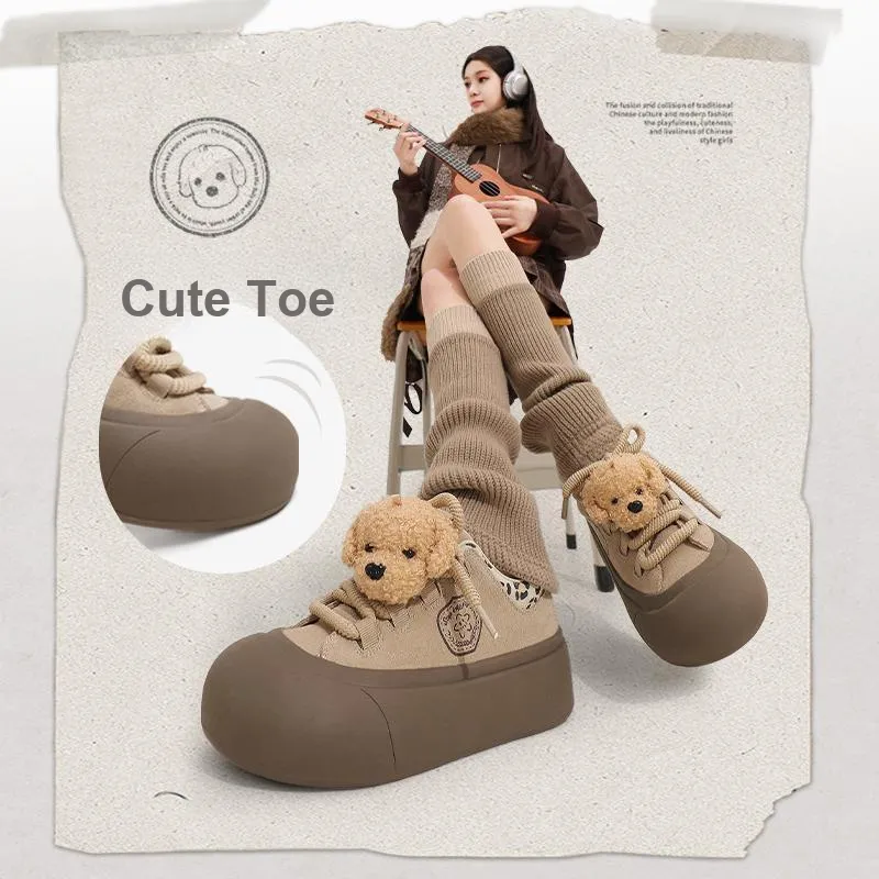 TTKJ Cushioned Wear Resistant Height Increasing Low Top Skateboard Shoes Women's Mist Camel-7