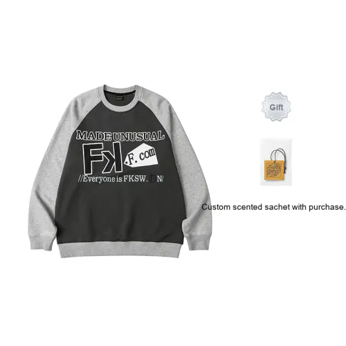 FKSW Sweatshirts Unisex Gray And Dark Gray