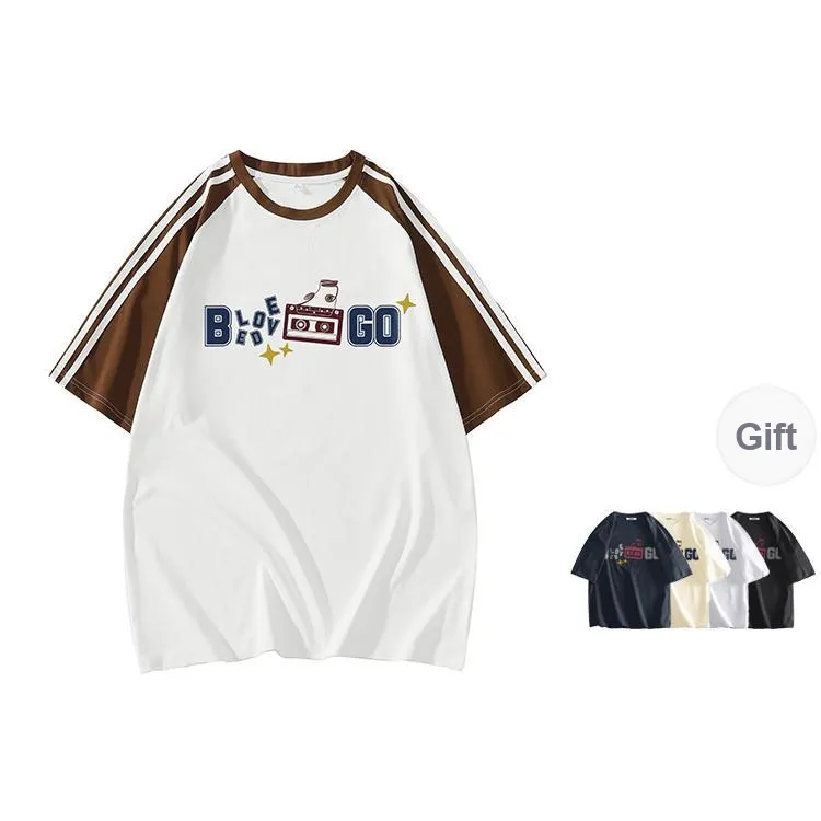 BRUMAIRE T Shirt Unisex Navy Blue Gray Includes Same Style Print T Shirt As Gift-2