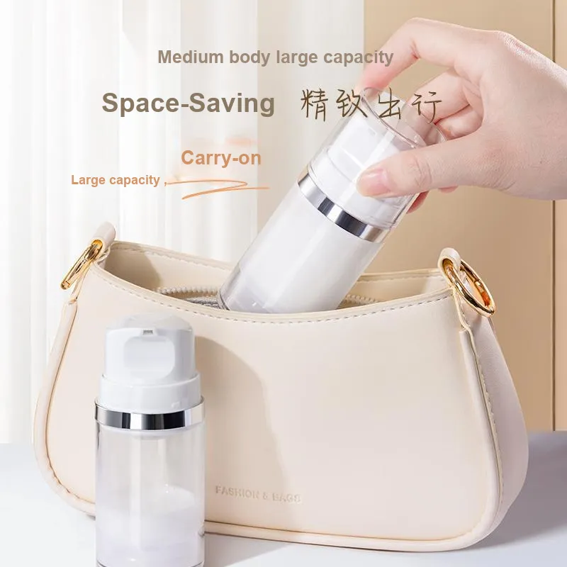 NILIYA Vacuum Dosing Bottle Push Button Large Capacity Empty Bottle Travel Is Portable-9