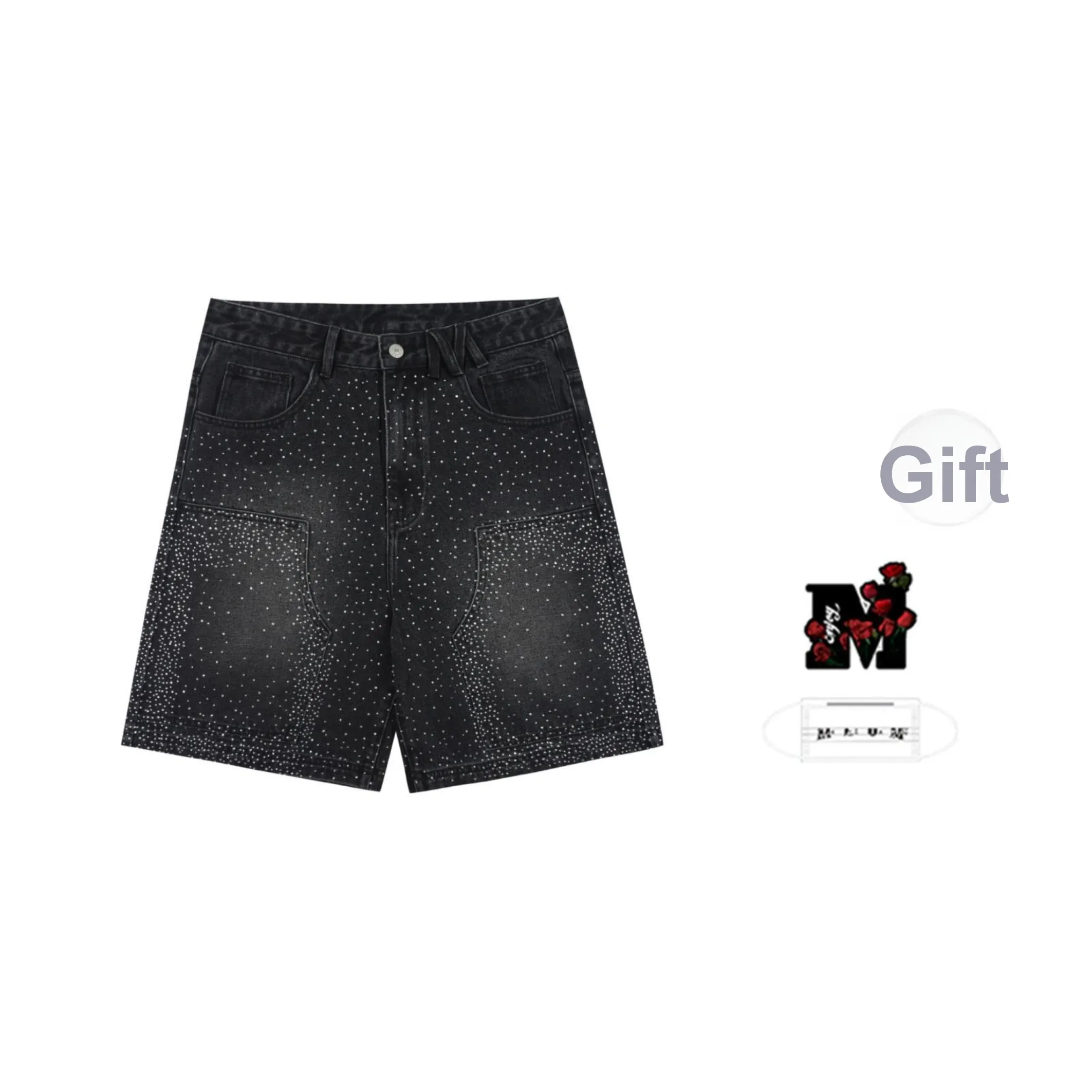 MR.ENJOYDA MONEY Denim Shorts Unisex
