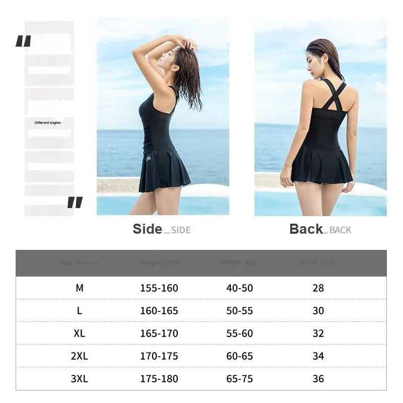 LiNing Sports Trend Series Swimming Sets Polyamide Elastane Polyester Beach Pool Women's Black-2