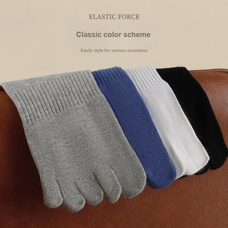 SEPTWOLVES Mid Calf Socks Men's 5 Pairs Gift Box Sets+Shopping Bag-28
