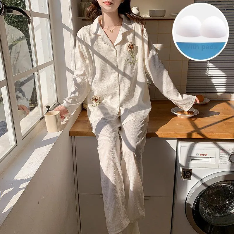 Sleeping Beauty Pajama Set Women's Apricot-4