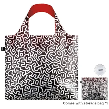 Loqi Recycled Material Handbags Shoulder Bags Regular Unisex Multicolor