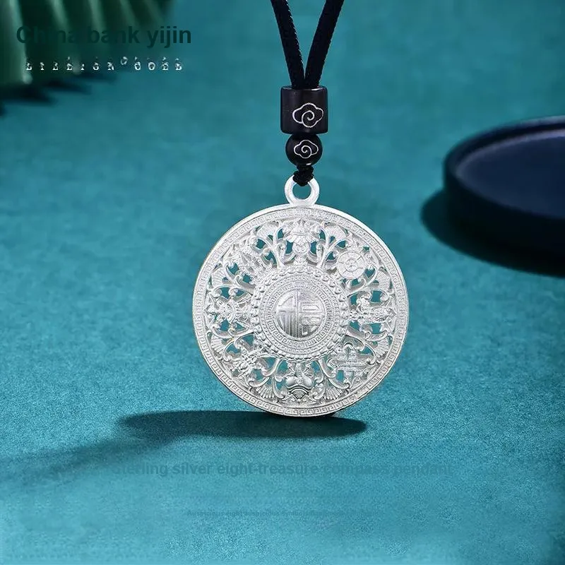 ZHONGYINYIJIN S999 Fine Silver Necklaces Unisex-3