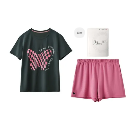 Red Beans At Home Pajama Set Women's Shopping Bag