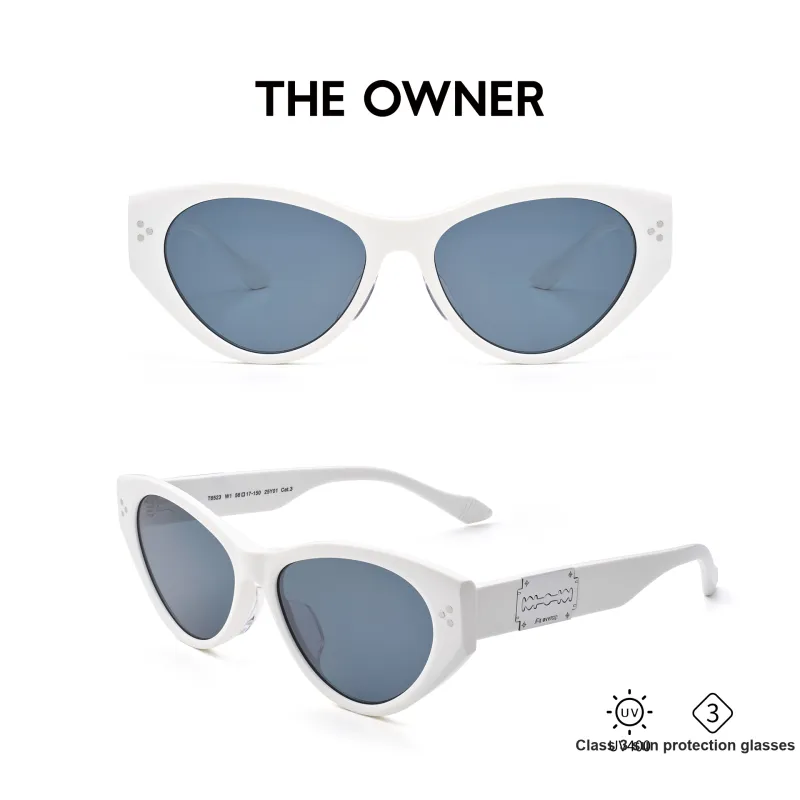 THE OWNER Plate Frame Cat Eye Sunglasses Unisex-1