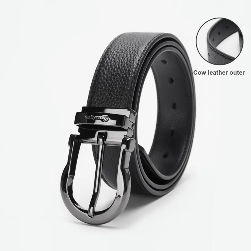 NAVIGARE Cow Leather Belts Men's Width 3.4cm-1
