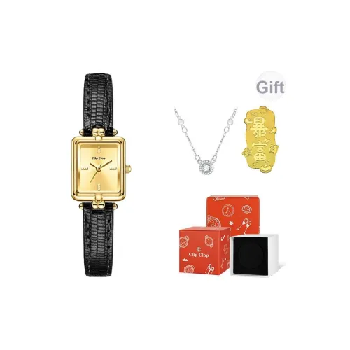 Clip Clop Кварцевый механизм ремень из натуральной кожи женские часы многоцветный циферблат