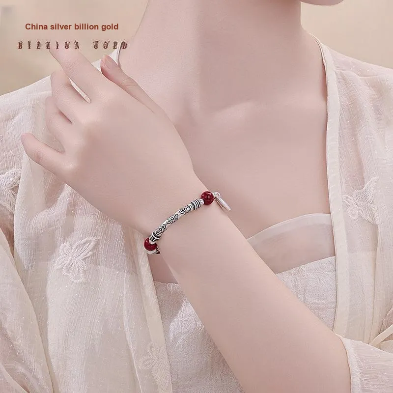 ZHONGYINYIJIN S925 Silver Bracelets Women's-2