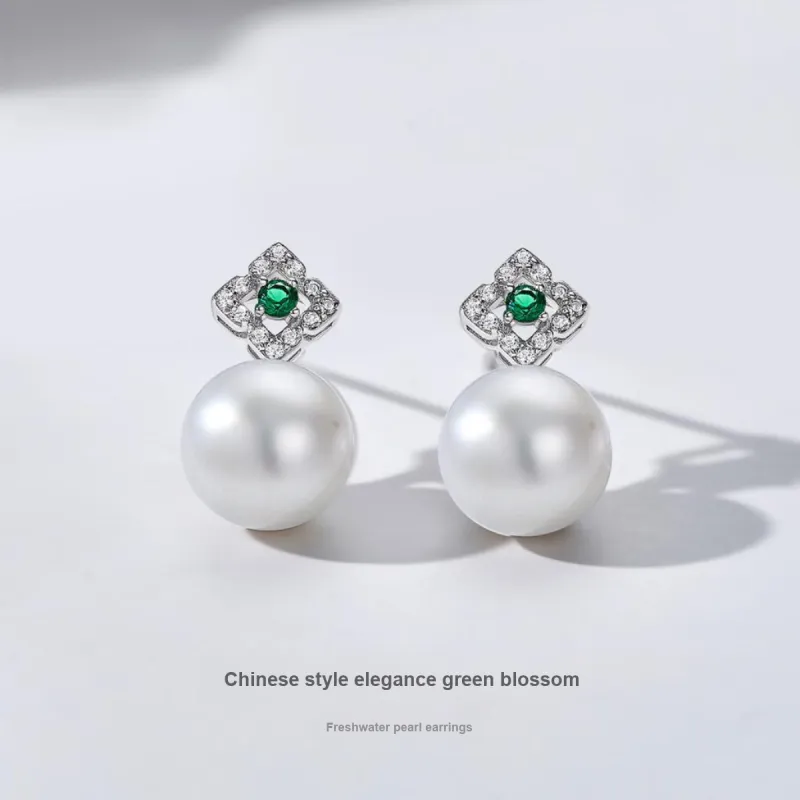 ME LUXE Pearl Hoop Earrings, Fashion Elegant Women's-2