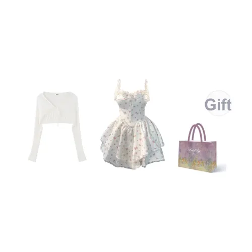 TASTILY Slip Платье Женское Белое