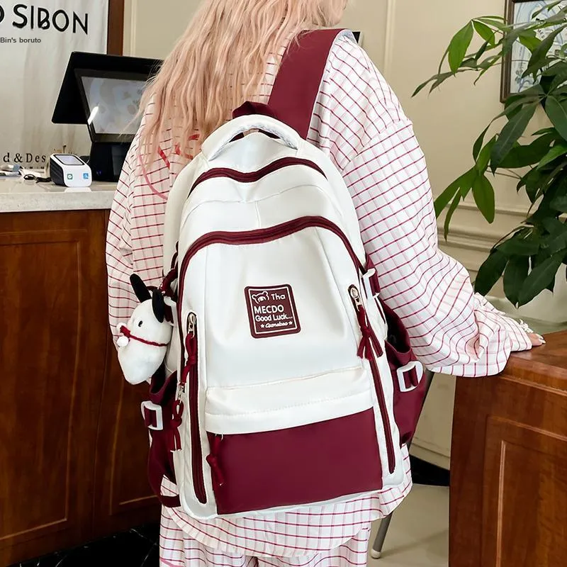 Vack Nylon Backpack Unisex Multicolor-8