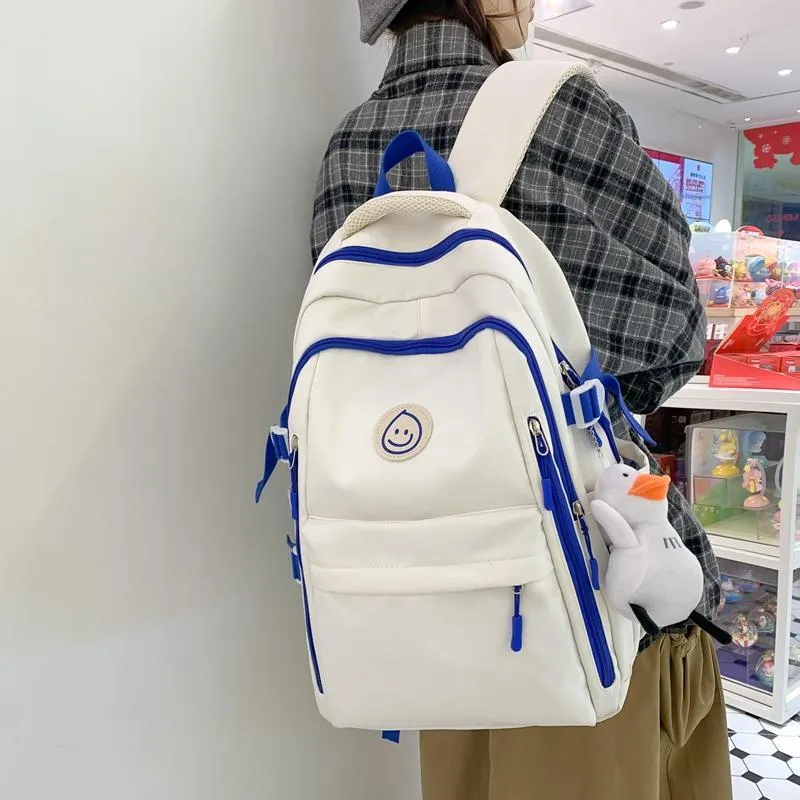 BAODIDAISHU Nylon Backpack Laptop Bag Backpack Regular Unisex Black/Beige/Red/Blue-13