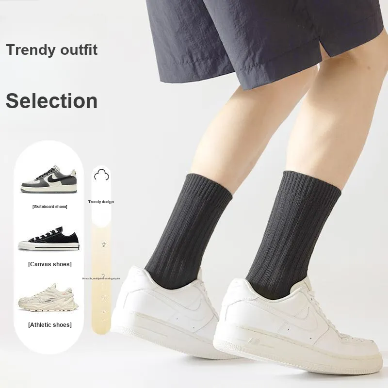 MIIOW Mid Calf Socks Men's 5 Pack-60