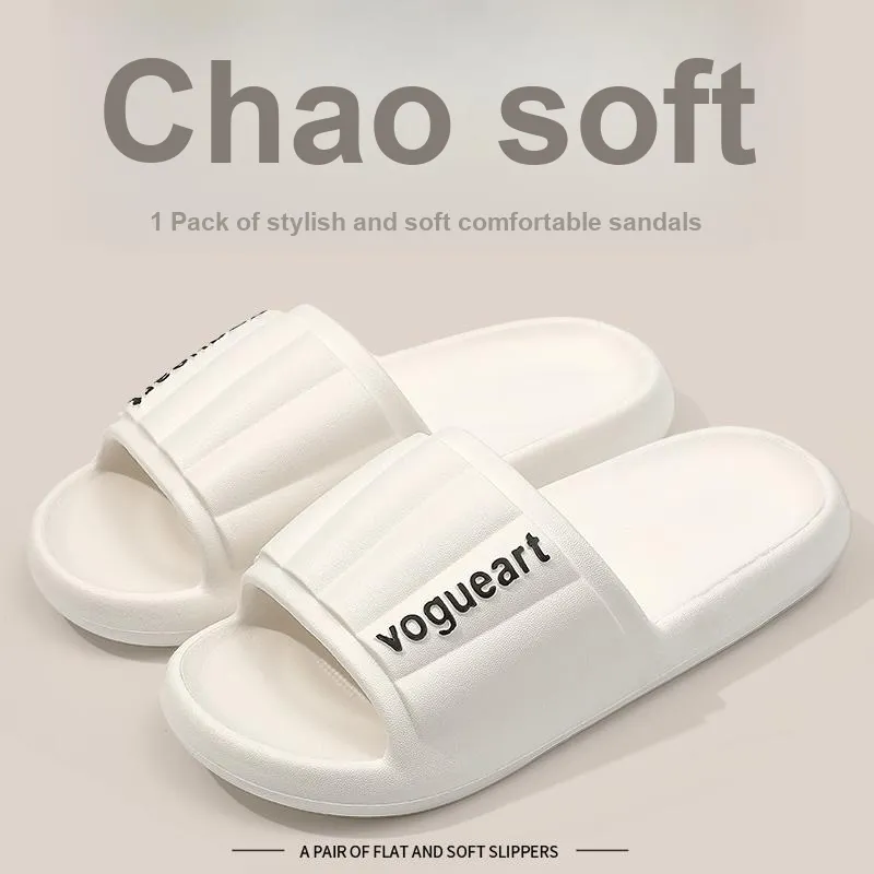 Foot Recreation Home Practical Summer Slip Resistant Quiet Bathroom Bathing Soft Sole Slippers-2