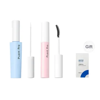 Plantpro Glue on False Eyelashes+Eyelash Removal Solution Natural Long Lasting Portable Easy Cleaning