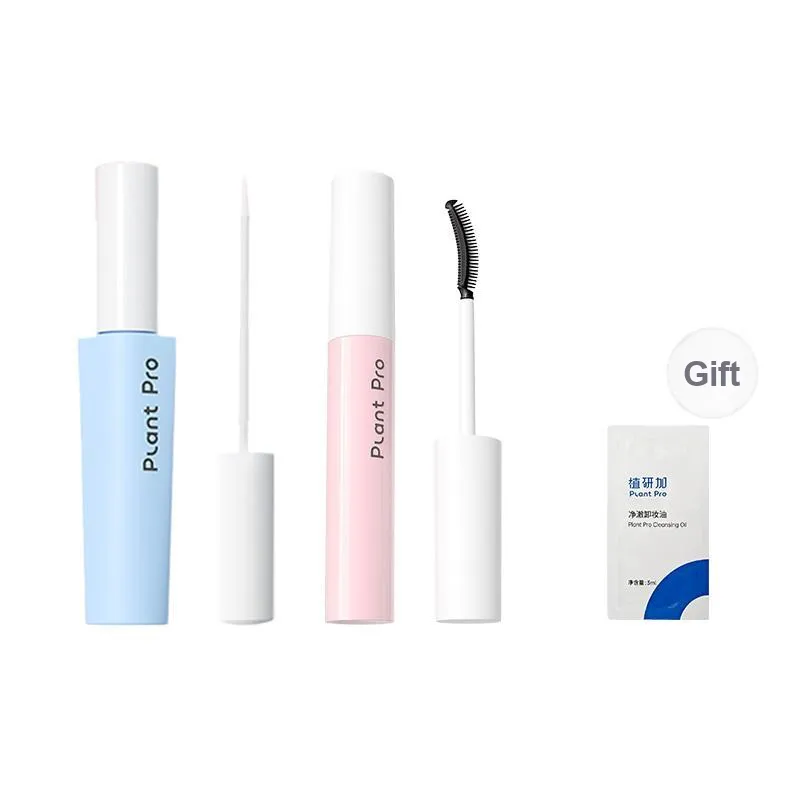 Plantpro Glue on False Eyelashes+Eyelash Removal Solution Natural Long Lasting Portable Easy Cleaning-0
