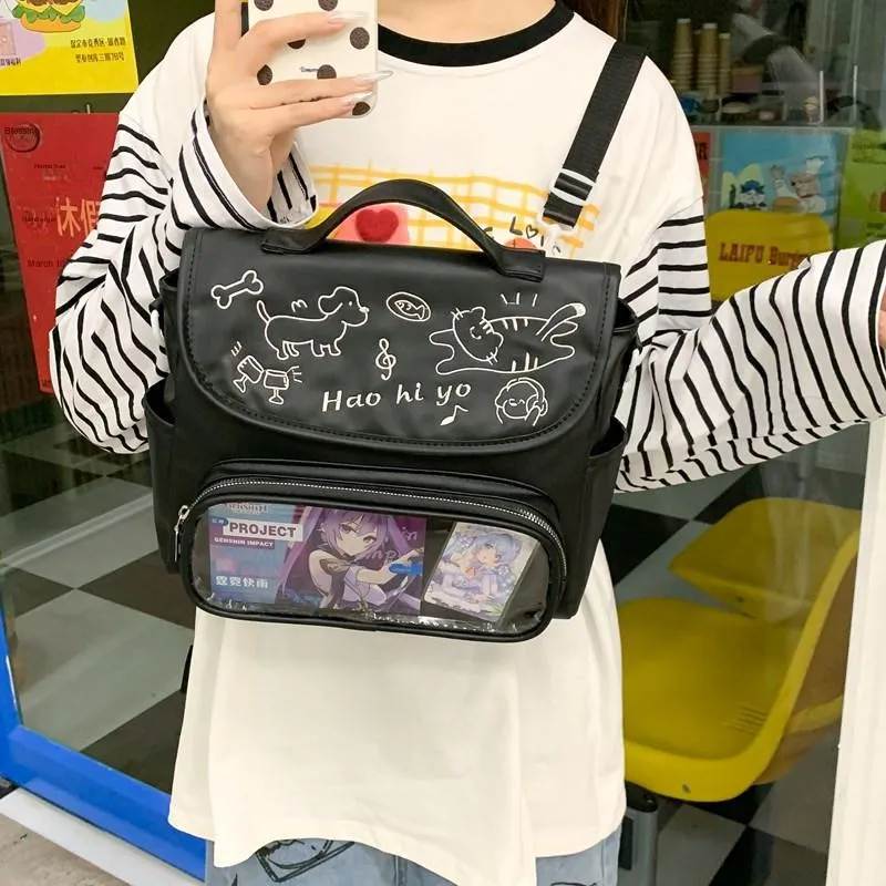 Single Warehouse PU Backpack Ita Bags Regular Unisex-16