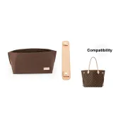 NF Medium Size Brown Liner+Vegetable Tanned Leather Shoulder Pads 23cm (Vegetable Tanned Cow Leather)