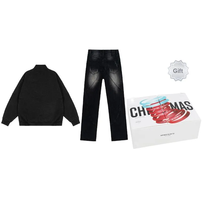 PILOTDRAGON Sweatshirt Set Unisex Box 2 Pack Black-1