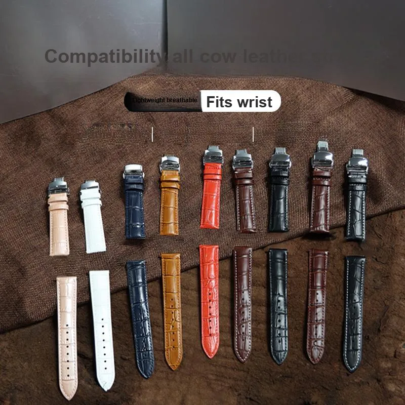 SHIRUI Tissot DW, Longines, Casio, MIDO, King Quartz Compatibility Watch Band 20/21mm Genuine Leather Material-56