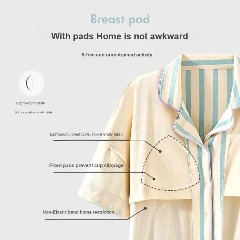 OUSHIBO Pajama Set Women's Image Color-2