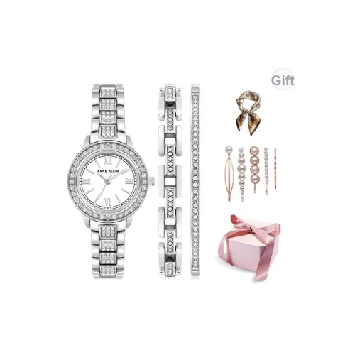 ANNE KLEIN ANNE KLEIN Наручные часы Кварцевый механизм Ремешок из нержавеющей стали Белый циферблат Женские часы