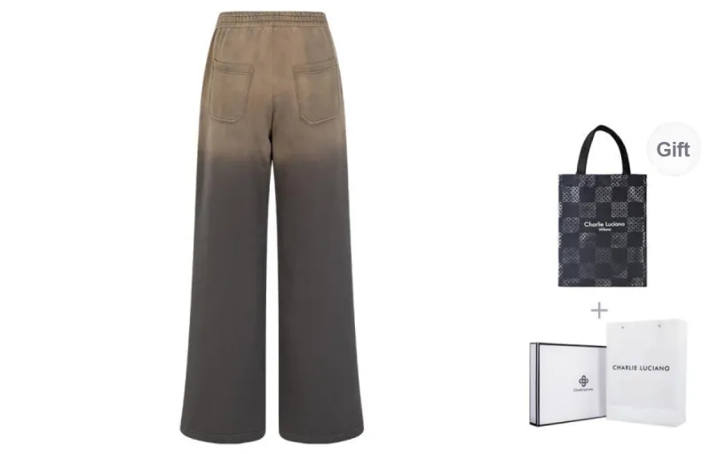 Charlie Luciano Casual Pants Unisex Gray-6