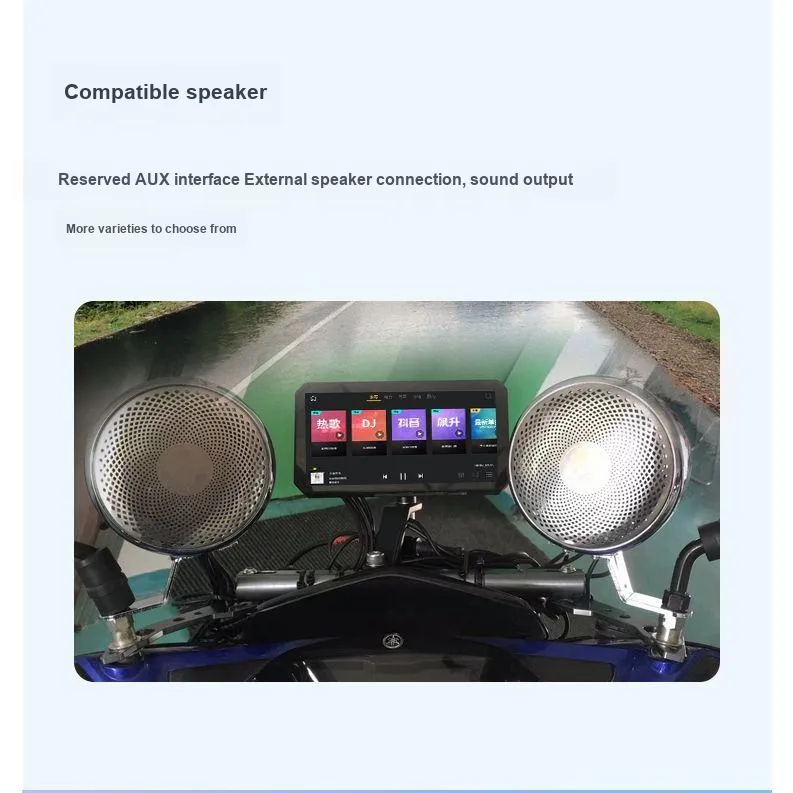Breakers Riding Equipment Motorcycle Dashcam Smart Radar Car Machine With CarPlay Navigator Unisex-2