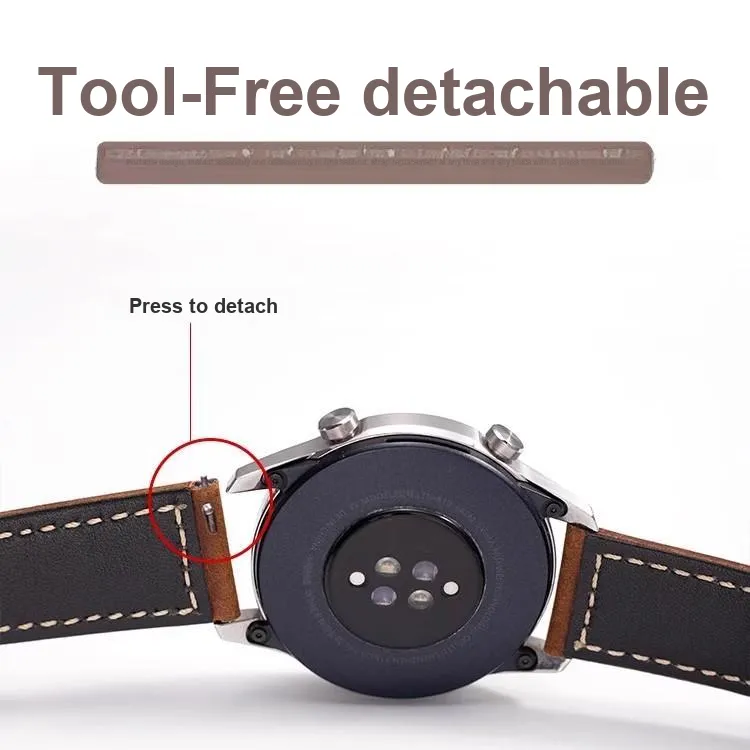 LOVINGCOOL Watch Band Huawei Compatibility Genuine Leather Material-10