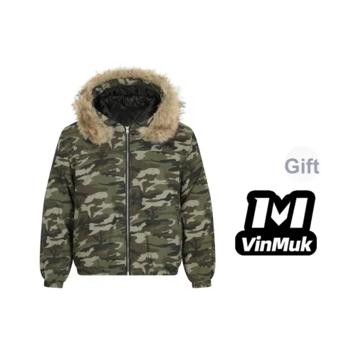 VINMUK Хлопковый пуховик унисекс камуфляж