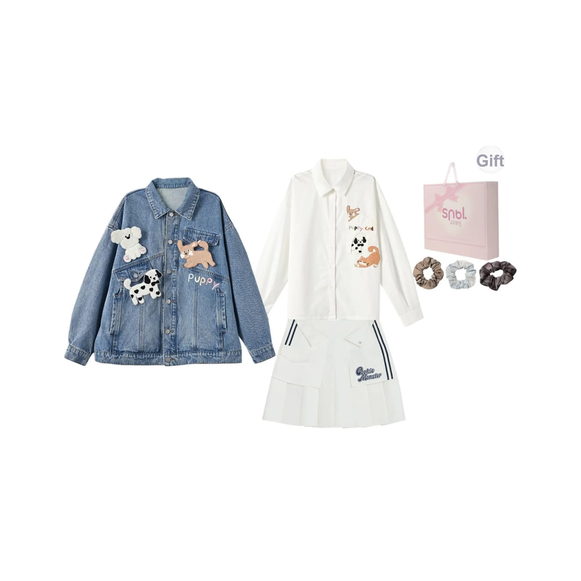 Snbl Coat+Рубашка+Юбка Женские Комплекты с юбкой