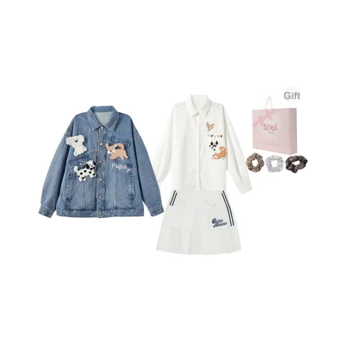 Snbl Coat+Рубашка+Юбка Женские Комплекты с юбкой