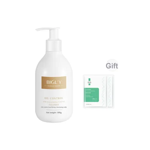 BIGLY Контроль жирности Очищающее молоко Мягкое Не вызывающее раздражения Сужение пор Удаление клещей