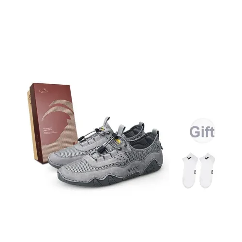 BECK Wild Echo Collection Slip-resistant и дышащий лаковый низкий топ для повседневного использования унисекс