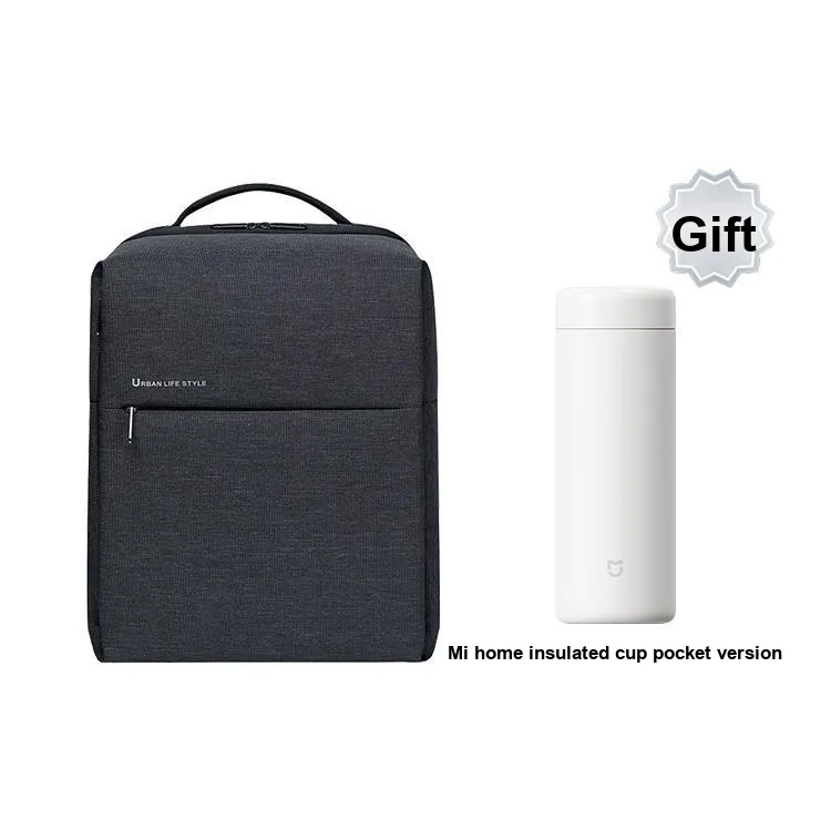 MI Polyester Laptop Backpack Large Size Unisex Dark Gray/Light Gray