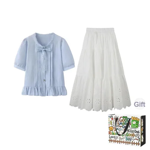 Dippanis Two Piece Skirt Sets Women's