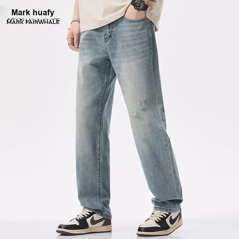 FAIRWHALE Jeans Unisex Light Blue-4