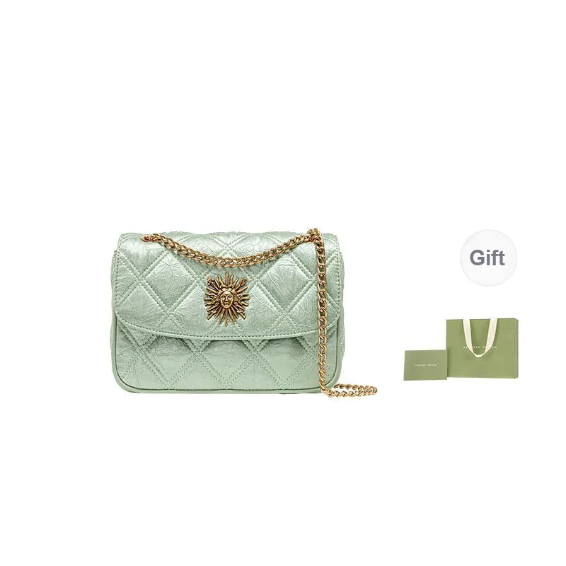 VANESSA HOGAN Cow Leather Shoulder Bag Crossbody Bag Regular Women's Pea Green