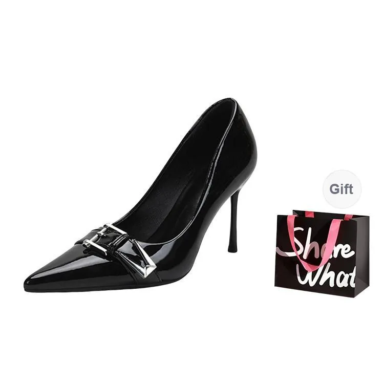 BIGTREE Slim Heel High Heels Women's-7