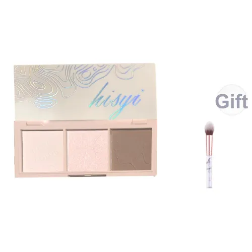 HISYI Светло-сенсорный хайлайтер Матовый Тень для носа Уходовая пластина для контурирования Натуральный тон кожи Коррекция и Контуринг