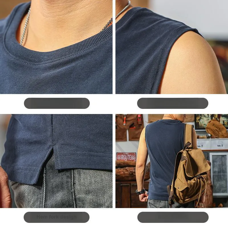 Seasonal Words Tank Top Men's Royal Blue-2