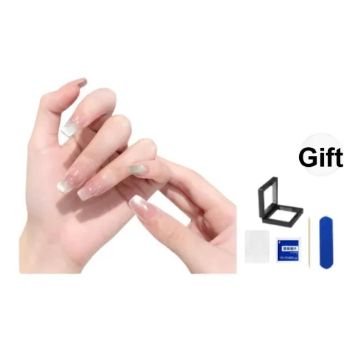 XNTX Кристалл Лайм Пузырьки False Nail Короткий LADDER Cool Color Series Jump Цвет Instagram Style