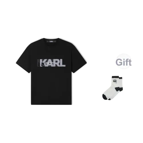Karl Lagerfeld T-Shirt Унисекс Черный В комплекте носки