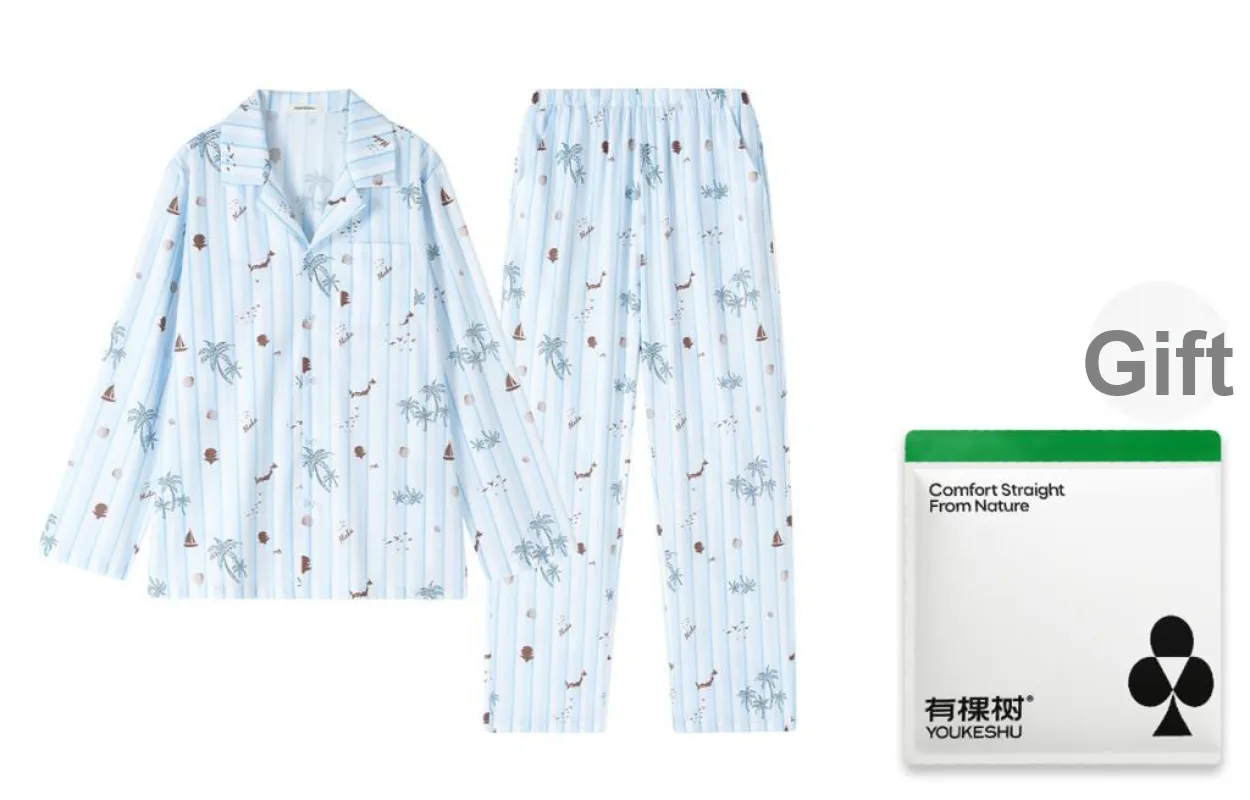 YOUKESHU Ice Silk Пижамный комплект Мужской Shopping Bag