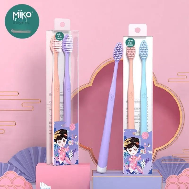 MIKEMEIZHUANG Soft Fur Chinese Fashion Trend Toothbrushes Gentle Care For Sensitive Gums-1