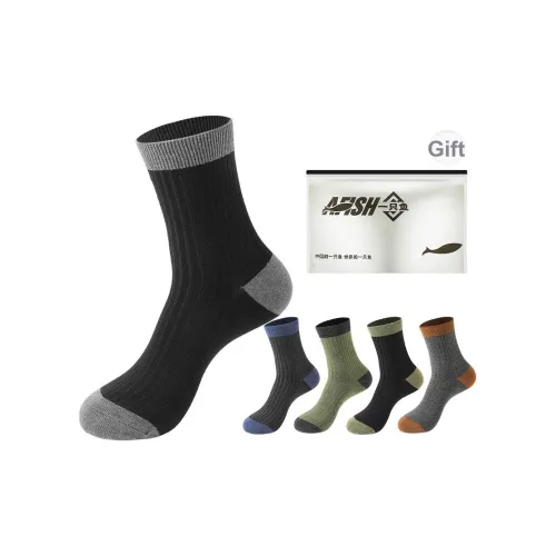 AFISH Носки Crew Мужские упаковка из 5 пар сумка для покупок